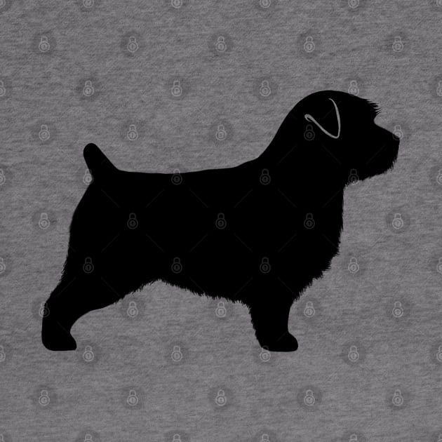 Norfolk Terrier Silhouette by Coffee Squirrel